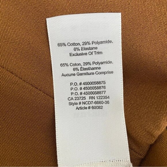 NWT Wilfred Free Aritzia Daria Pant in Cigar Tan Size 2 - Picture 5 of 8